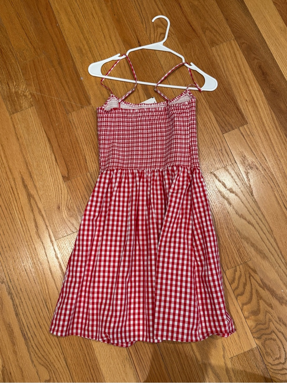 Abercrombie Red Gingham Smocked Sundress - Picture 2 of 2
